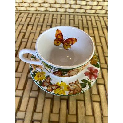 CONJ XÍCARAS DE CHÁ C/PIRES PAPILLON