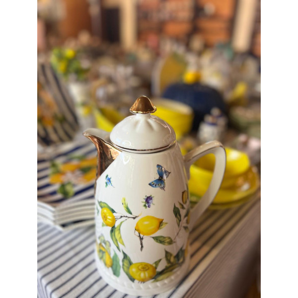 GARRAFA TERMICA DE PORCELANA LIMAO SICILIANO BICO