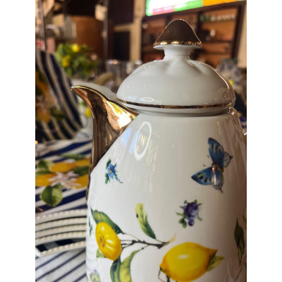GARRAFA TERMICA DE PORCELANA LIMAO SICILIANO BICO