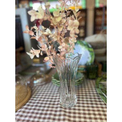 VASO DE VIDRO DECORATIVO P/FLORES