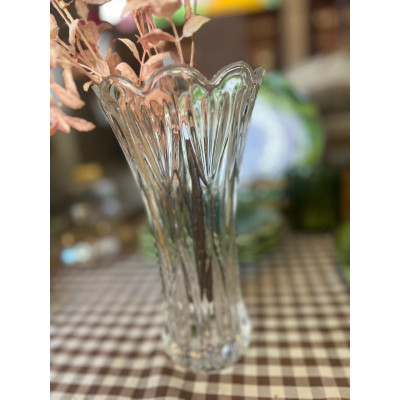 VASO DE VIDRO DECORATIVO P/FLORES