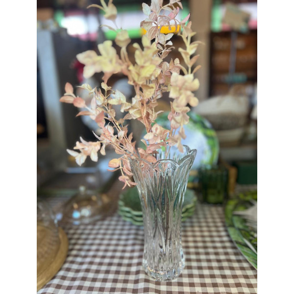 VASO DE VIDRO DECORATIVO P/FLORES