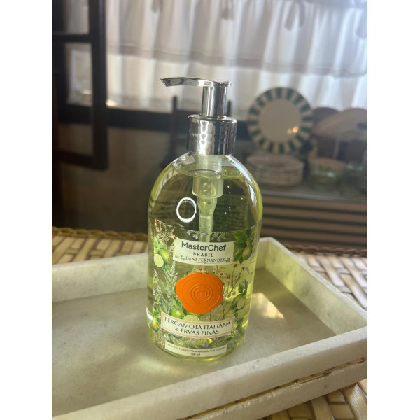SABONETE LIQUIDO NEUTRALIZADOR DE ODORES BERGAMOTA ITALIANA E ERVAS FINAS MASTERCHEF 500 ML