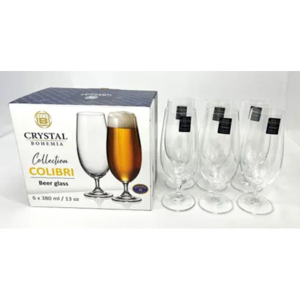 CJ 6 TAÇAS CRISTAL ECOLÓGICO P/ CERVEJA