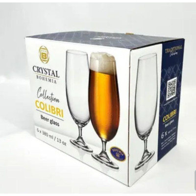 CJ 6 TAÇAS CRISTAL ECOLÓGICO P/ CERVEJA