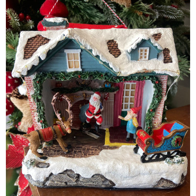 CENÁRIO NOEL C/ LUZ LED MOVIMENTO CLR 20X21CM CENÁRIO NOEL C/ LUZ LED MOVIMENTO CLR 20X21CM