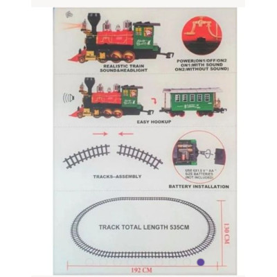 TREM NATAL C/ SOM LUZ CLR 24 PEÇAS TREM NATAL C/ SOM LUZ CLR 24 PEÇAS