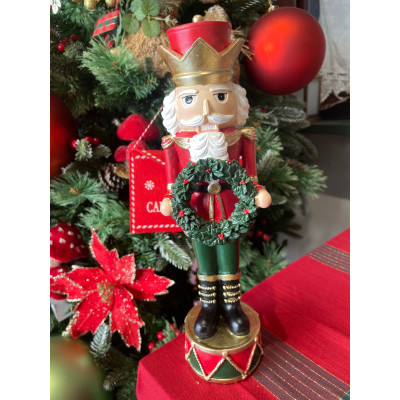 RESINA NATAL QUEBRA NOZES (VERMELHO VERDE) 33X8,5cm RESINA NATAL QUEBRA NOZES (VERMELHO VERDE) 33X8,5cm