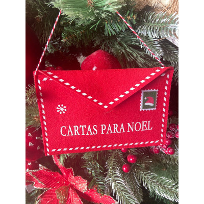 NATAL ENVELOPE CARTAS PARA NOEL (VERMELHO) 13X20CM