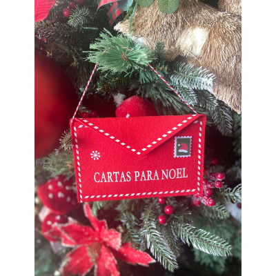 NATAL ENVELOPE CARTAS PARA NOEL (VERMELHO) 13X20CM