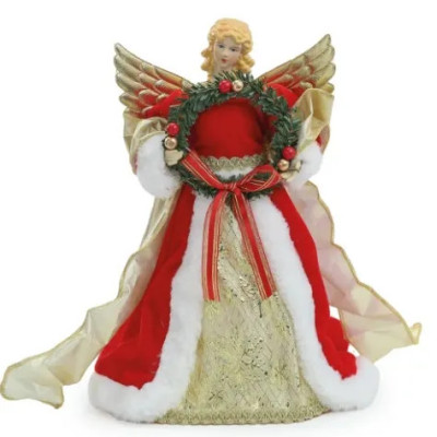 ANJO DECORATIVO SEGURANDO GUIRLANDA