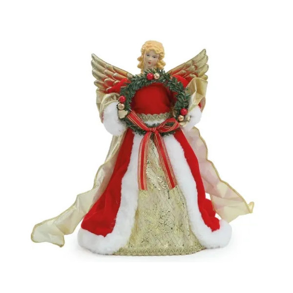 ANJO DECORATIVO SEGURANDO GUIRLANDA