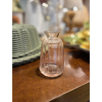 KIT COM 3 VASOS EM VIDRO DECORATIVOS - ROSA KIT COM 3 VASOS EM VIDRO DECORATIVOS - ROSA