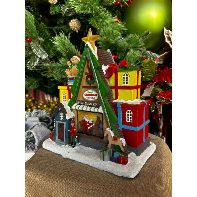 CENARIO FABRICA C/LED SOM MOV CLR 28x25cm 3AA () C/1 UN