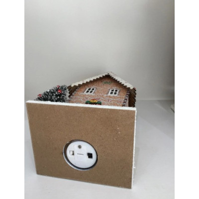 CASA DECORATIVA C/LED MRR/BCO 2LR44 () C/1 UN