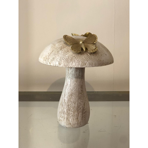 ADORNO DECOR COGUMELO 12,7X12,4X16,2CM