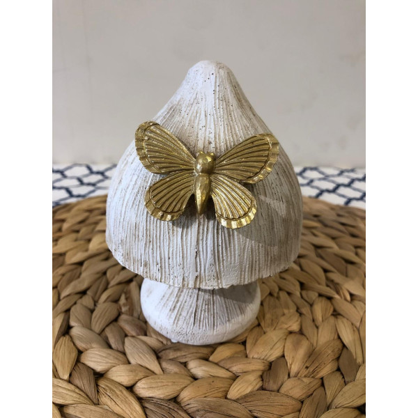 ADORNO DECOR COGUMELO 10,2X9,8X12,7CM