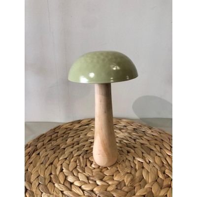 ADORNO DECOR COGUMELO MAD 16X8,5X8,5CM