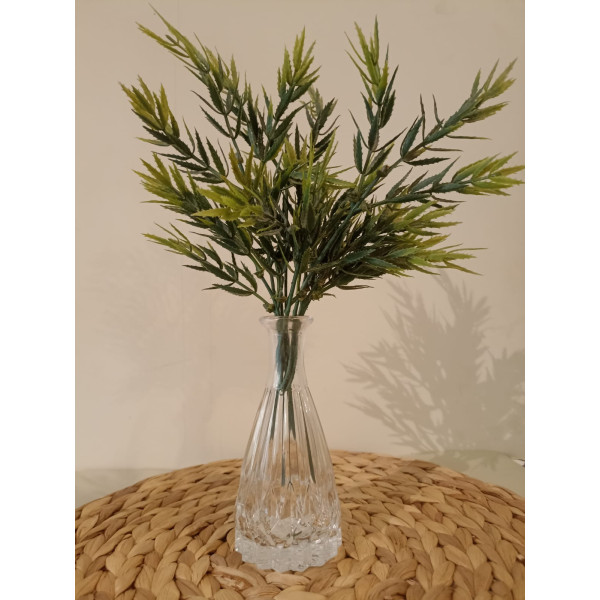VASO DE VIDRO P/PLANTA SOLITARIA 14,5X7CM - TRANSPARENTE