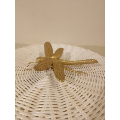 ESCULTURA DECORATIVA POLIRESINA LIBELULA (DOURADO) 5,5X17X17cm (FLORARTE) Vol. 6 ESCULTURA DECORATIVA POLIRESINA LIBELULA (DOURADO) 5,5X17X17cm (FLORARTE) Vol. 6