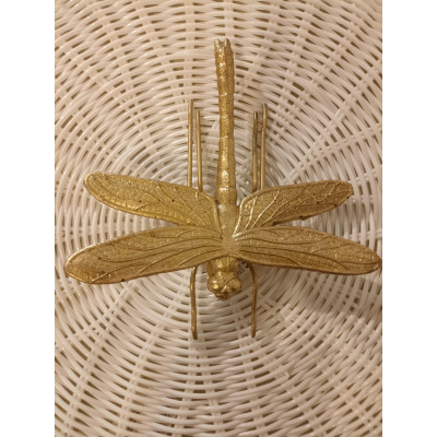 ESCULTURA DECORATIVA POLIRESINA LIBELULA (DOURADO) 5,5X17X17cm (FLORARTE) Vol. 6 ESCULTURA DECORATIVA POLIRESINA LIBELULA (DOURADO) 5,5X17X17cm (FLORARTE) Vol. 6