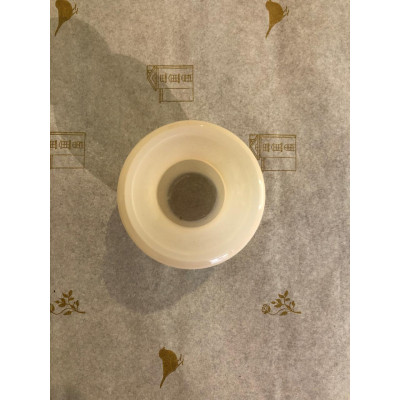 VASO DECOR VIDRO (BEGE) 9cm 7,5d (FLORARTE) Vol. 1