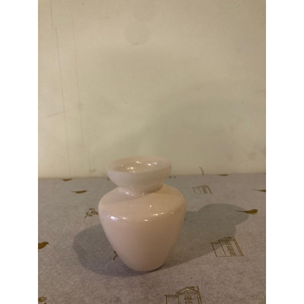VASO DECOR VIDRO (BEGE) 9cm 7,5d (FLORARTE) Vol. 1