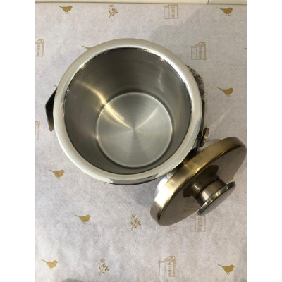 BALDE GELO ACO INOX 1500ml 17X15X15cm COM TAMPA E ALCA LAR (DOURADO) (FLORARTE) Vol. 2 BALDE GELO ACO INOX 1500ml 17X15X15cm COM TAMPA E ALCA LAR (DOURADO) (FLORARTE) Vol. 2
