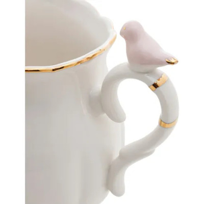 LEITEIRA PORCELANA BIRDS BRANCO 230ml LEITEIRA PORCELANA BIRDS BRANCO 230ml