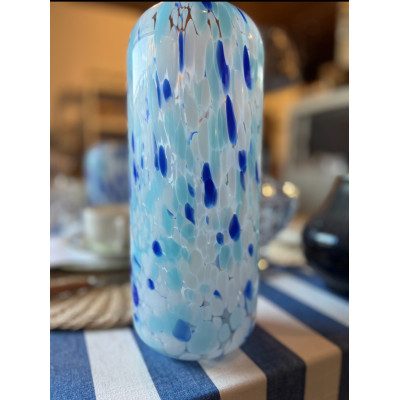 VASO DECORATIVO VIDRO (AZUL) 30cm