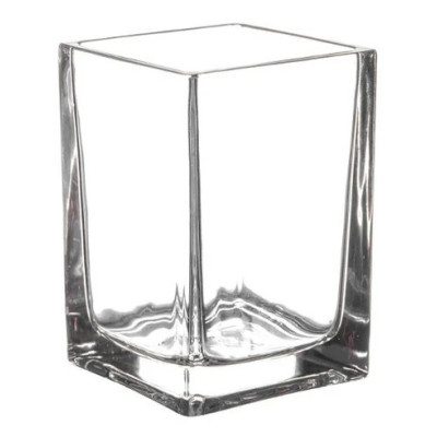 PORTA TALHERES DE ACO C/CRISTAL ROSE TORCELLO 24X22cm