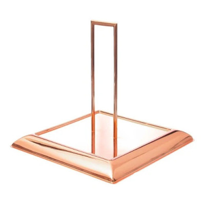 PORTA TALHERES DE ACO C/CRISTAL ROSE TORCELLO 24X22cm