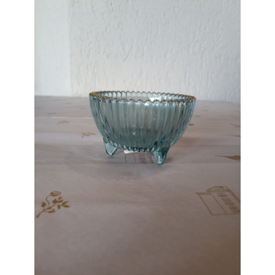 PASCOA PORTA VELA DE VIDRO 9,5X5,8cm (AZUL DOURADO) (FLORARTE) Vol. 6 PASCOA PORTA VELA DE VIDRO 9,5X5,8cm (AZUL DOURADO) (FLORARTE) Vol. 6