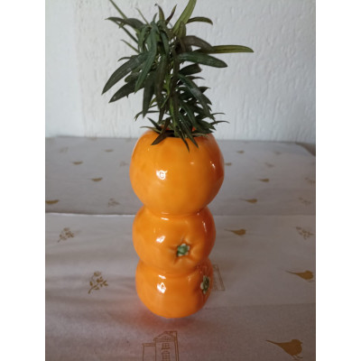 VASO CERAMICA 3ORANGE 6,5X6,3X14,2CM VASO CERAMICA 3ORANGE 6,5X6,3X14,2CM