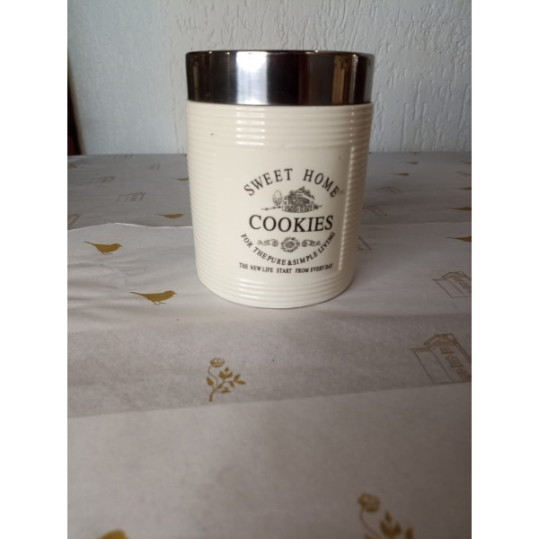 POTE COM TAMPA INOX COOKIES 770ML