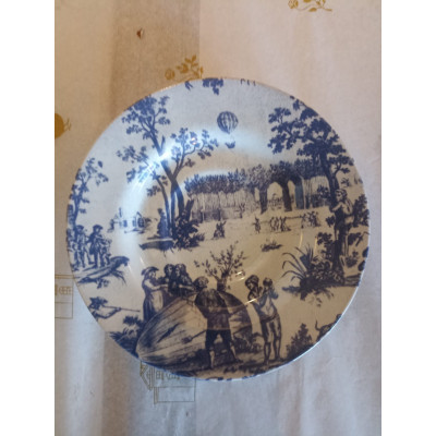 XIC CHA BRANCA C/PIRES TOILE DE JOUY AZUL 1O CLASSIFIC.