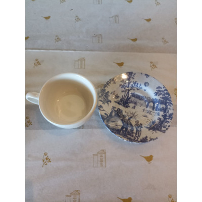 XIC CHA BRANCA C/PIRES TOILE DE JOUY AZUL 1O CLASSIFIC.