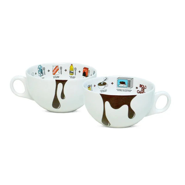CANECAS 300ML - RECEITA - BOLO DE CANECA - 7891361811977