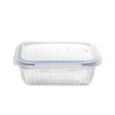 POTE HERMETICO DE VIDRO COM TAMPA PLASTICA LINES 640ML POTE HERMETICO DE VIDRO COM TAMPA PLASTICA LINES 640ML