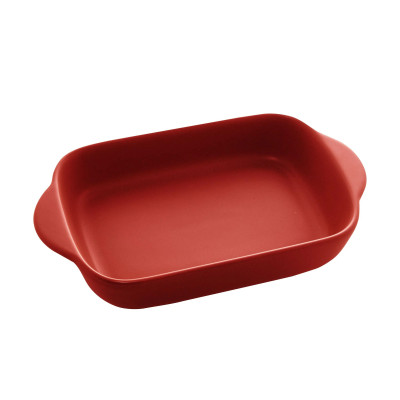 TRAVESSA PORCELANA NORDICA VERMELHO MATT 23x13x4cm