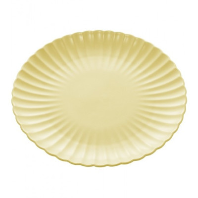 PRATO PORCELANA NORDICA AMARELO MATT 26x3cm
