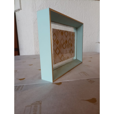 PASTEUR PORTA-RETRATOS PLASTICO AZUL