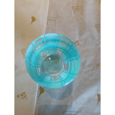 COPO DUBAI TARTAN COR 79 - VERDE CARIBE / AZUL CELESTE