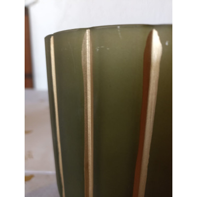 VASO DECOR VIDRO (VERDE) 12X12X14,5cm (FLORARTE) Vol. 1