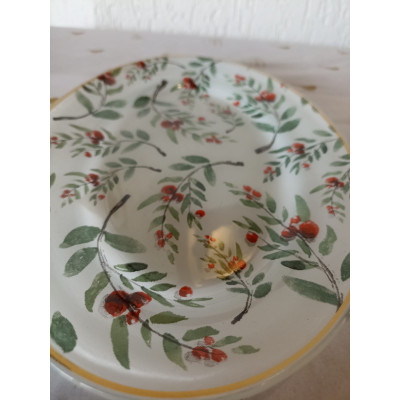 CONJ. C/2 ORNAMENTO DE VIDRO DECORATIVO RASO NATAL 18 CM