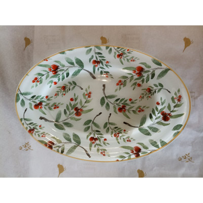 ORNAMENTO DE VIDRO DECORATIVO OVAL P HOLLY ORNAMENTO DE VIDRO DECORATIVO OVAL P HOLLY