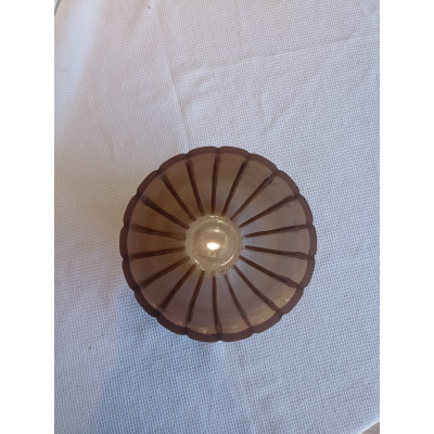 VASO DECOR VIDRO (MARROM) 15X15X15,3cm (FLORARTE) Vol. 1