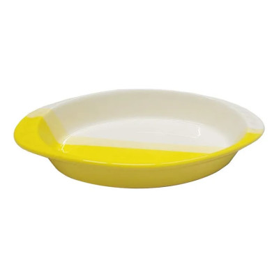 18/6 - TRAVESSA PORCELANA BICOLOR