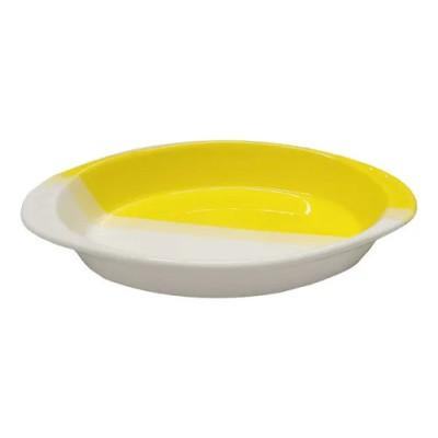 18/6 - TRAVESSA PORCELANA BICOLOR