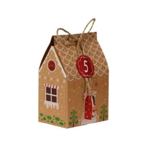 Kit 12 Mini Caixas para Presente de Natal Papel c/ TAG